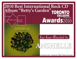 Toronto Exclusive Magazine Award 2010